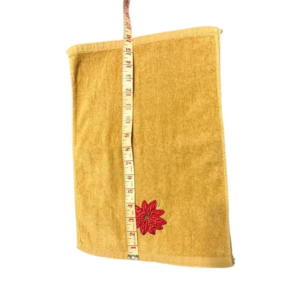 Six vintage Holiday theme guest towels - Christmas and Valentines,